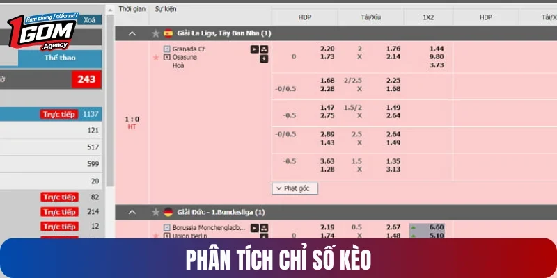 Nắm bắt chỉ số kèo cược tài xỉu