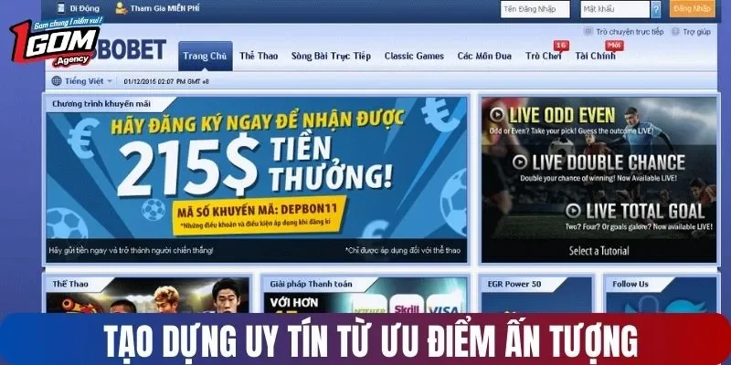 Tạo dựng uy tín từ ưu điểm ấn tượng
